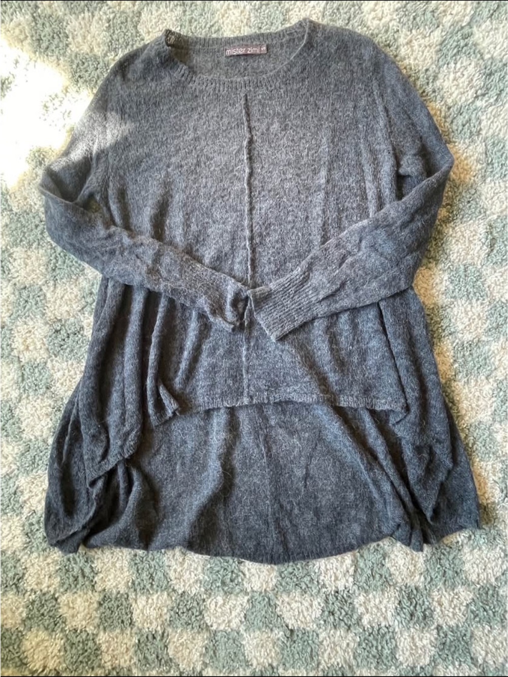 Mister Zimi Theodora Wool Sweater in Charcoal